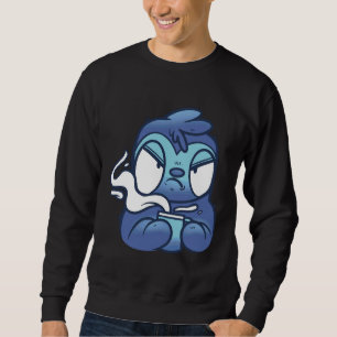 Moletom Grim Sloth Com Cobre De Café Para Falhas Amigos