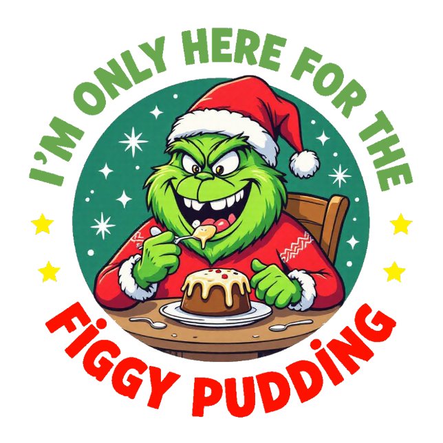 Moletom Grinchy Bigfoot Here For The Figgy Pudding (Criador carregado)
