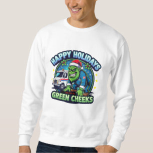 Moletom Grinchy Postal Pé Grande Beije Minhas Bochechas Ve