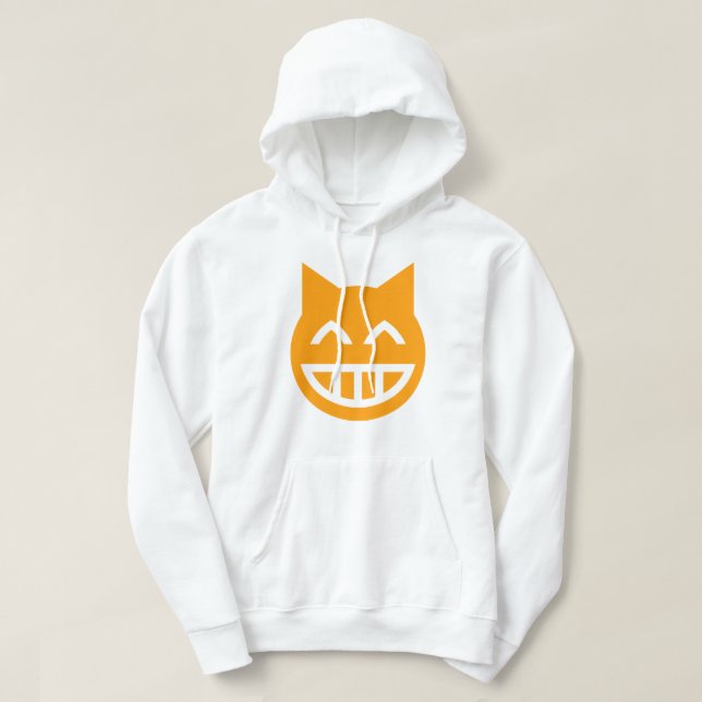 Moletom Grinning Emoji Cat (Frente do Design)