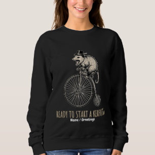 Moletom Grita Confusão de Gambá Bicicleta Vintage
