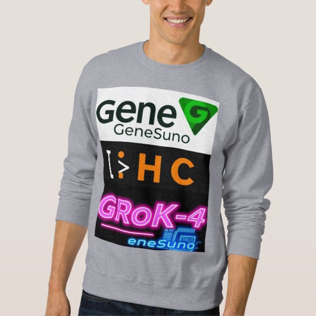 Moletom Grok4 Inteligência Artificial Gene T-Shirt Suno (Frente)