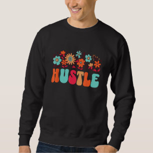 Moletom Groo Floral de Trabalho do Hustle do Word Inspiron