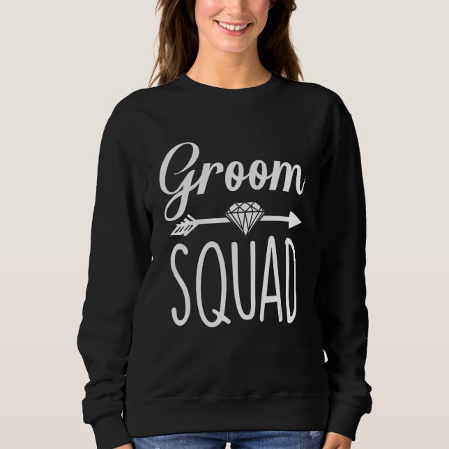 Moletom Groom Squad bachelor party Groom Wedding (Frente)