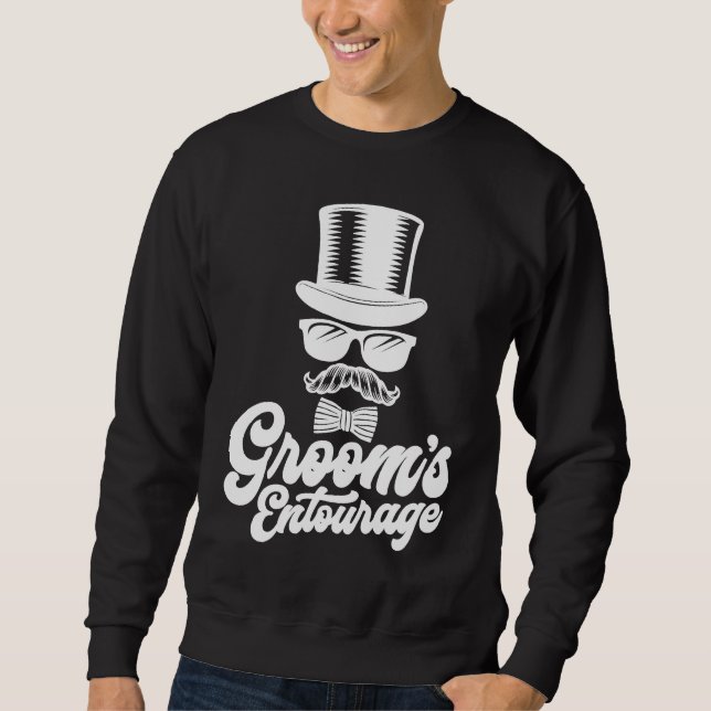 Moletom Groom's Entourage Bachelor Party Groomsmen  Ideas (Frente)