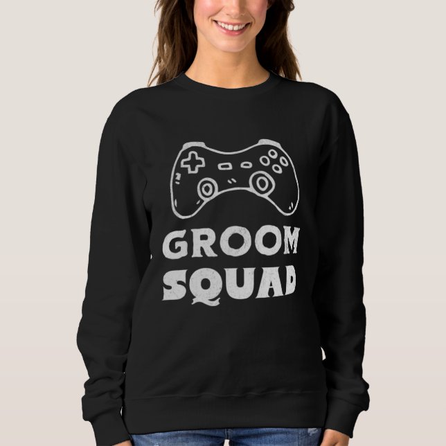Moletom Grooms Squad Wedding Bachelor Party Groomsmen Game (Frente)