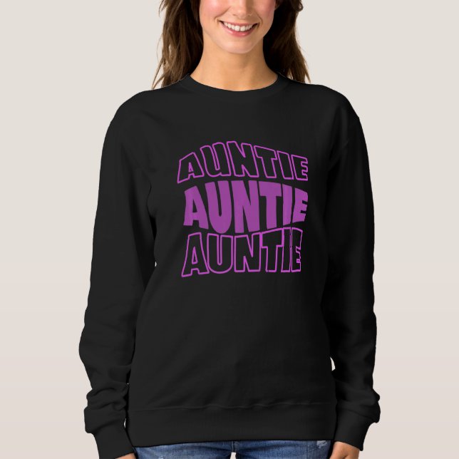Moletom Groovy Auntie Retro 70s Vibes Cool Grandaunt  New  (Frente)