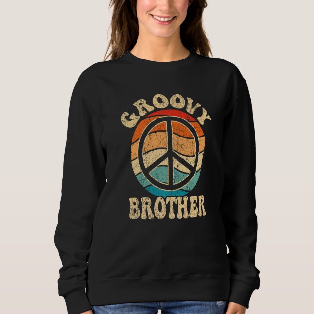 Moletom Groovy Brother 70s Aesthetic Nostalgia 1970's Retr (Frente)