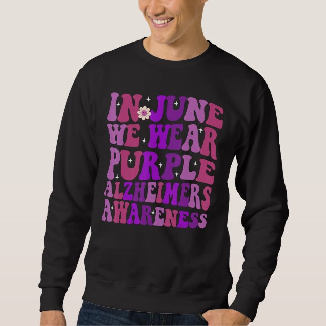 Moletom Groovy Em Junho Usamos Roupas Roxas Conscientizaçã (Frente)