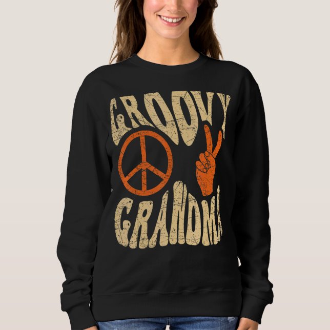 Moletom Groovy Grandma 70s Aesthetic Nostalgia 1970's Retr (Frente)