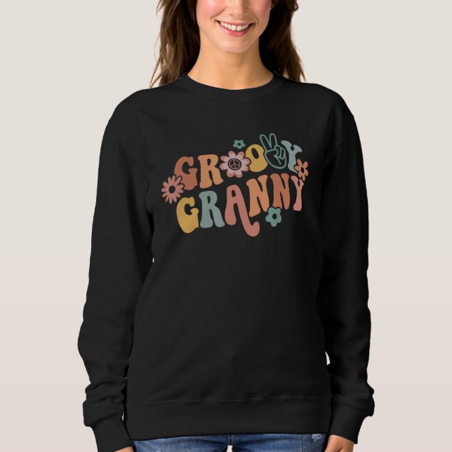 Moletom Groovy Granny One Thankful Granny Thanksgiving Chr (Frente)