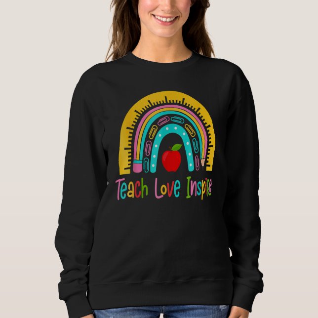 Moletom Groovy Hippy Professora Seja gentil Ensinando Amor (Frente)