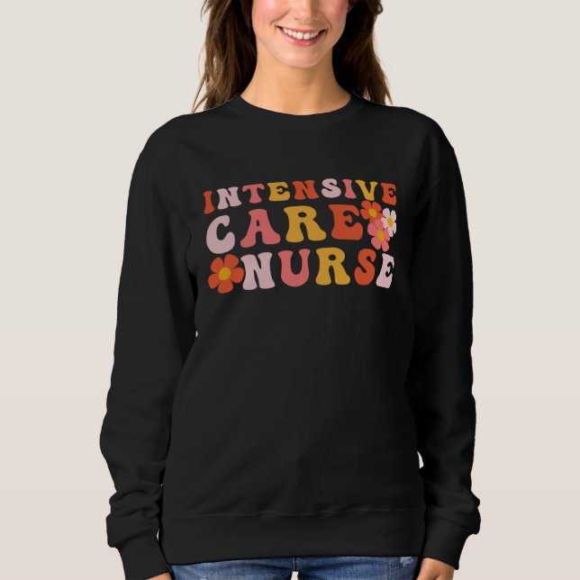 Moletom Groovy Intensive Care Unit Nurse ICU Nurse ICU Nur (Frente)