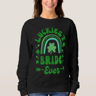 Moletom Groovy Luckiest Bride Ever Rainbow C Bachelorette 