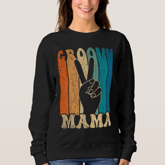 Moletom Groovy Mama 70s Aesthetic Nostalgia 1970's Retro M (Frente)