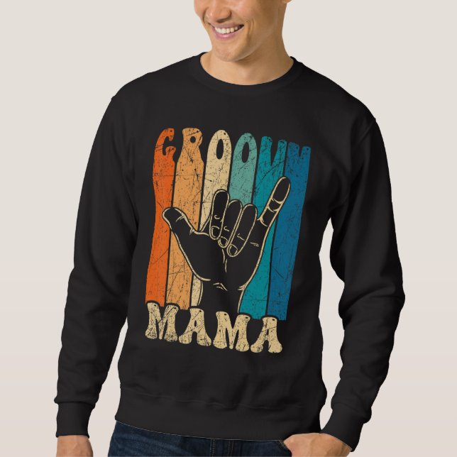 Moletom Groovy Mama 70s Aesthetic Nostalgia 1970's Retro M (Frente)