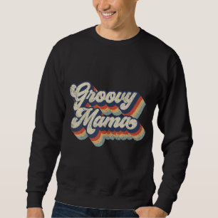 Moletom Groovy Mama Retro Vintage Style Graphic Design Wom