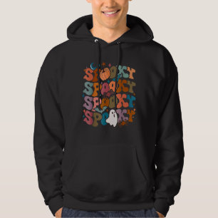 Moletom Groovy Spooky Vibes Vintage Fantasma Floral Hippie
