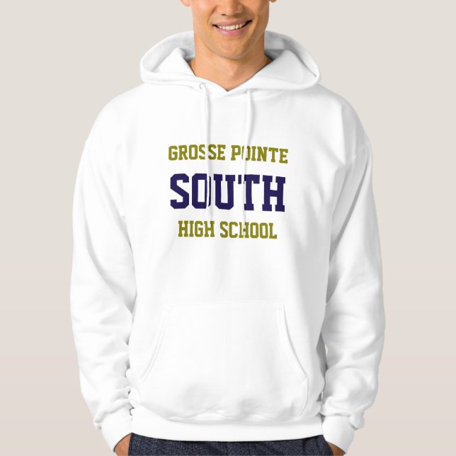 Moletom Grosse Pointe South Segundo grau Hoodie (Frente)