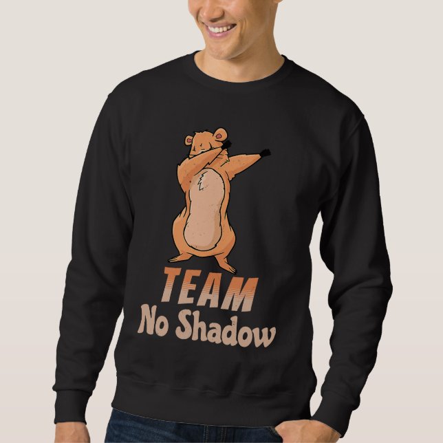 Moletom Groundhog Day Team No Shadow Dabbing Kids Men Retr (Frente)