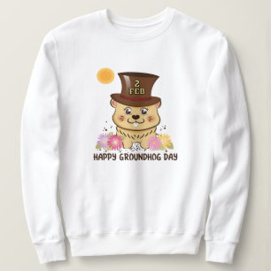 MOLETOM GROUNDHOG DIA MULHERES FELIZES DO 2 DE FEVEREIRO
