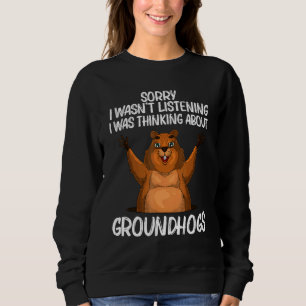 Moletom Groundhog Para Homens Mulheres Rodinhas Woodchuck 