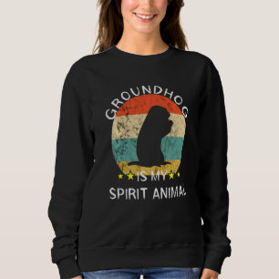 Moletom Groundhog Spirit Rodent Marmot Retro Vintag