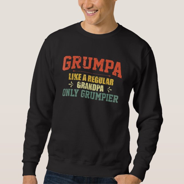 Moletom Grumpa Como Um Vovô Regular Só Um Padre Grumpier (Frente)