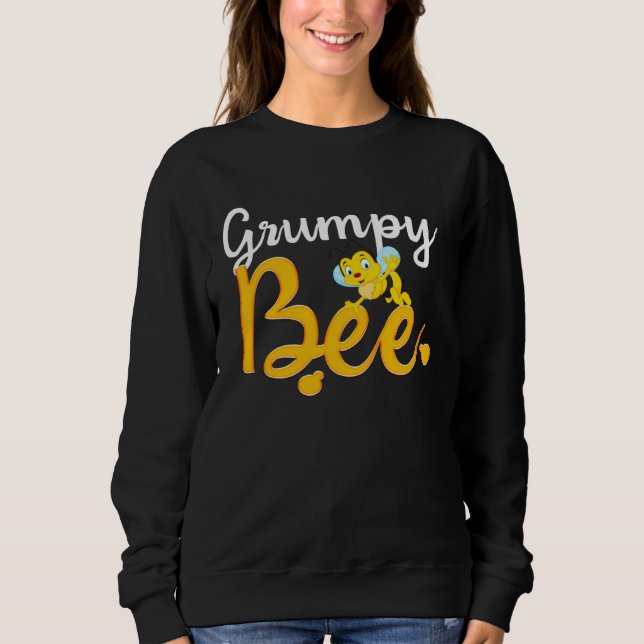 Moletom Grumpy Bee Matching Family First Bee Day Outfits (Frente)