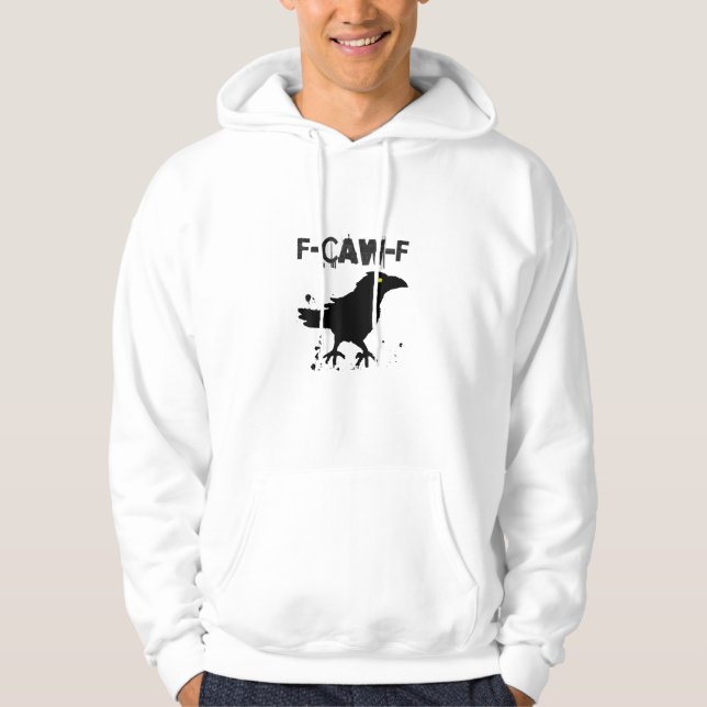 Moletom Grunge Coffee F Caw F Crow Humor Creative Style (Frente)