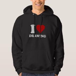 Moletom Grunge Descanso Vestido Estilo Eu Adoro Desenhar