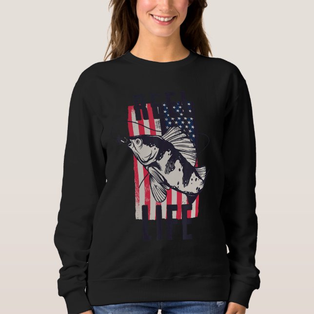 Moletom Grunge Hook American Flag Pesca Merch (Frente)