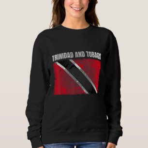 Moletom Grunge Trinidad E Tobago Flag Impressão Trinidadia