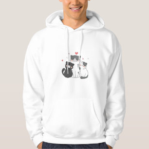 Moletom grupo de gatos bonitos design de amante de gatos