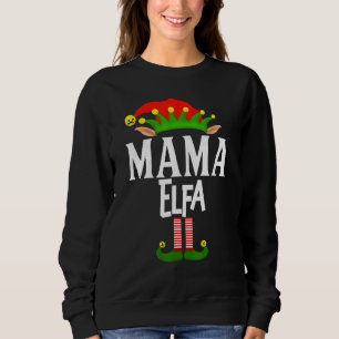 Moletom Grupo Familiar Soy Mama Elfa Elf Correspondente Em