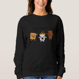 Moletom Grupo Hug S'mores Campfire Marshmallow Chocolate S