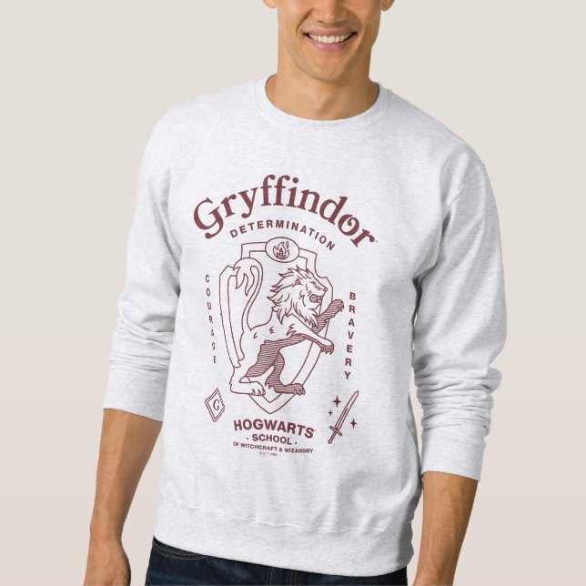 Moletom GRYFFINDOR™ Determination Courage Bravery Crest (Frente)