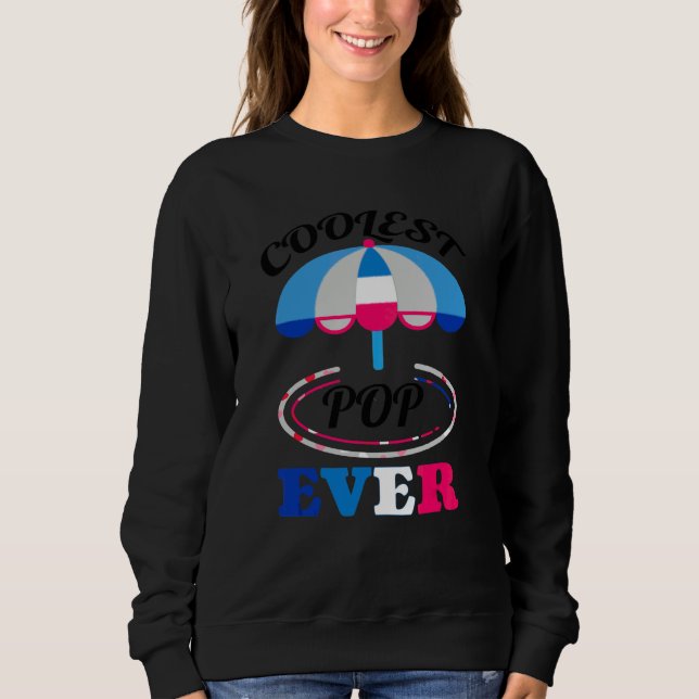 Moletom Guarda-chuva de Praia Popsicle Retro & Sorvete Sty (Frente)