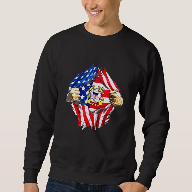 Moletom Guarda Costeira Us Flat (Frente)