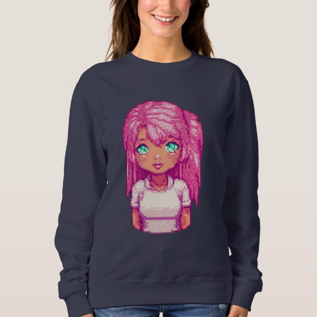 Moletom Guardiã Celestial garota rosa (Frente)