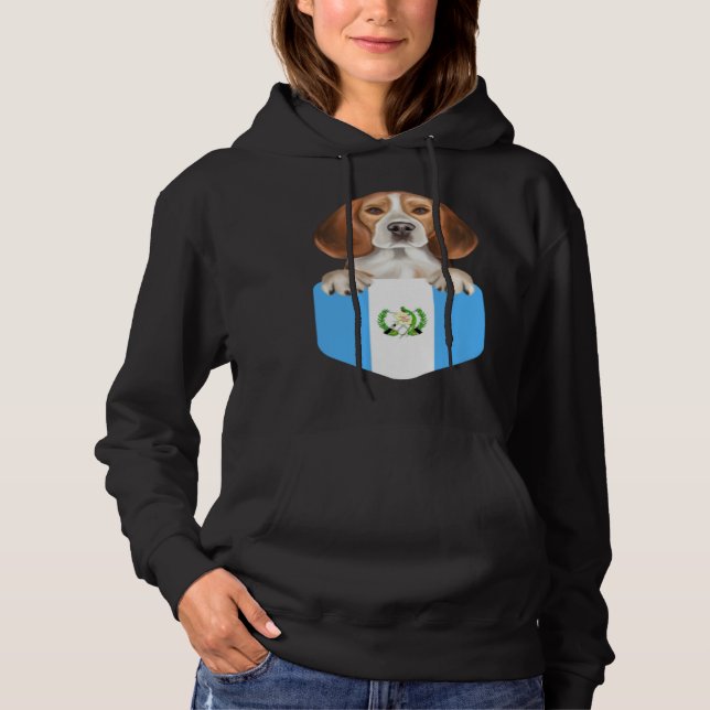 Moletom Guatemala Flag Beagle Dog In Pocket (Frente)