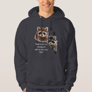 Moletom Guaxinins bonitos entregam Chocolate, Humor