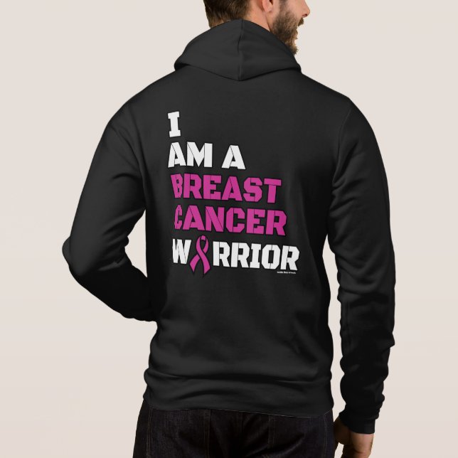 Moletom Guerreiro/Bloqueio/Eu sou... Cancer da Mama (Verso)