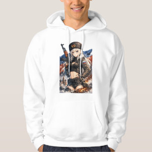 Moletom Guerreiro de Anime da Frente de Guerra Ártica