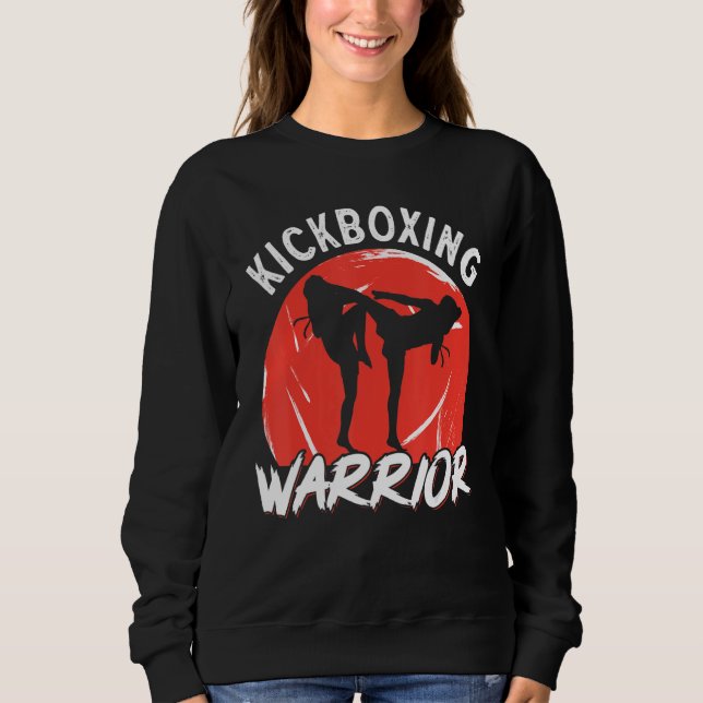 Moletom Guerreiro de Kickboxing Vintage (Frente)