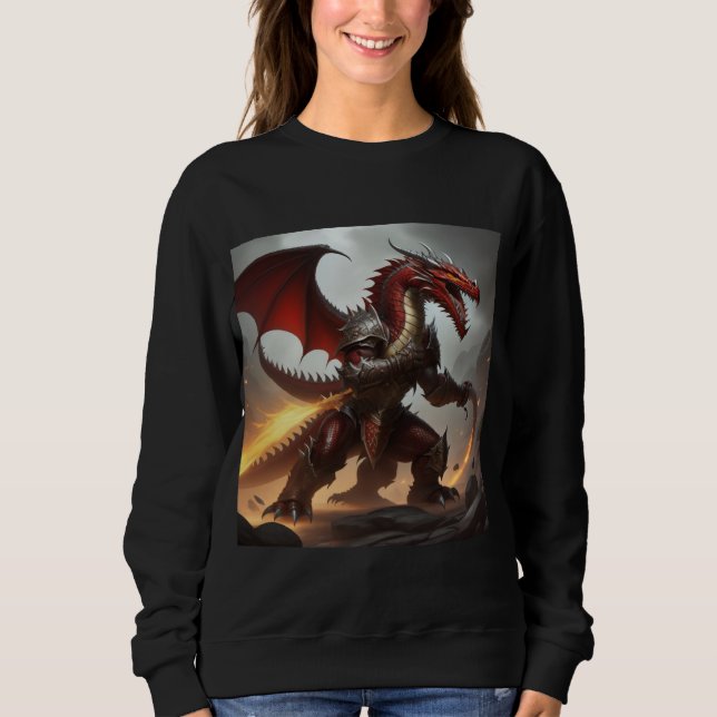 Moletom Guerreiro dragão vermelho  (Frente)