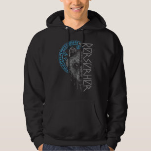 Moletom Guerreiro Urso Berserk Odin Runas Bússola Nórdica