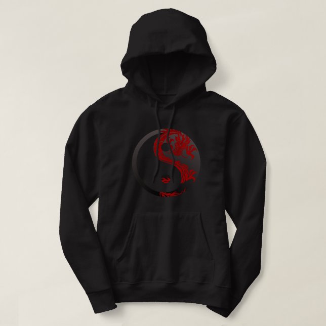 Moletom Guerreiro Vermelho e Preto (Frente do Design)