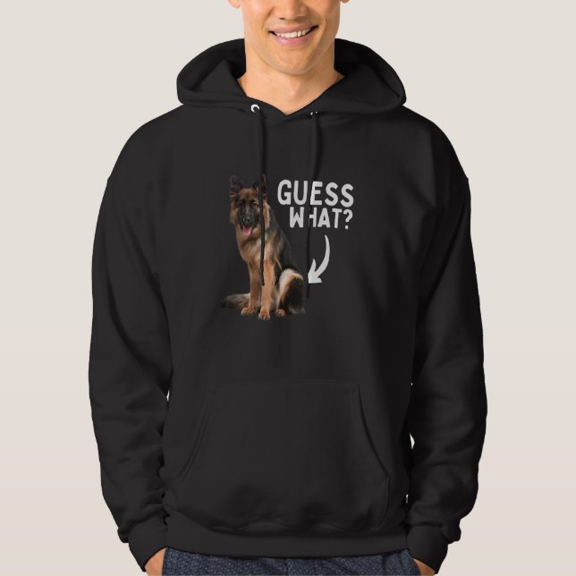 Moletom Guess What German Shepherd Butt! Funny Dog Mom Dad (Frente)