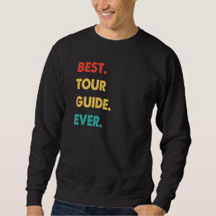 Moletom Guia de Tour Profissão de Retro Melhor Guia de Tou
